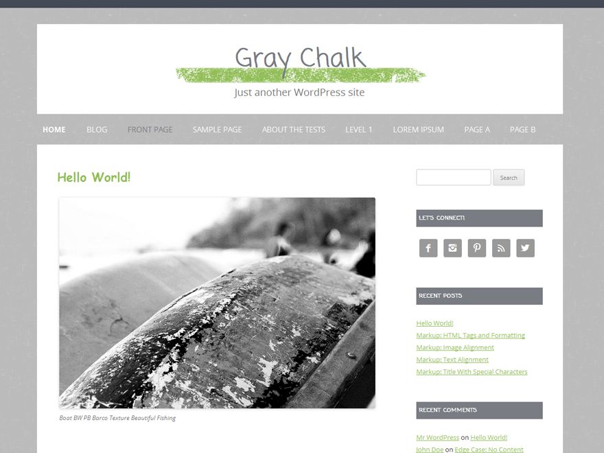 gray-chalk free wordpress theme