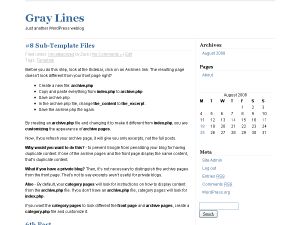 gray-lines free wordpress theme