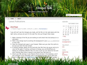 greener-side free wordpress theme