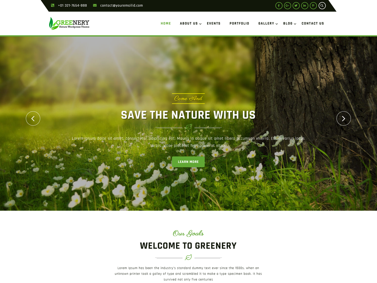 greenery-lite free wordpress theme