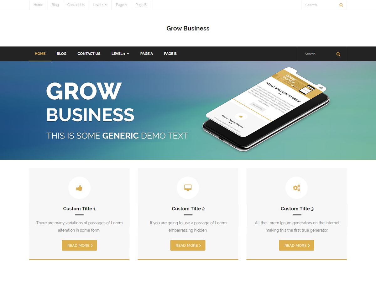 grow-business free wordpress theme