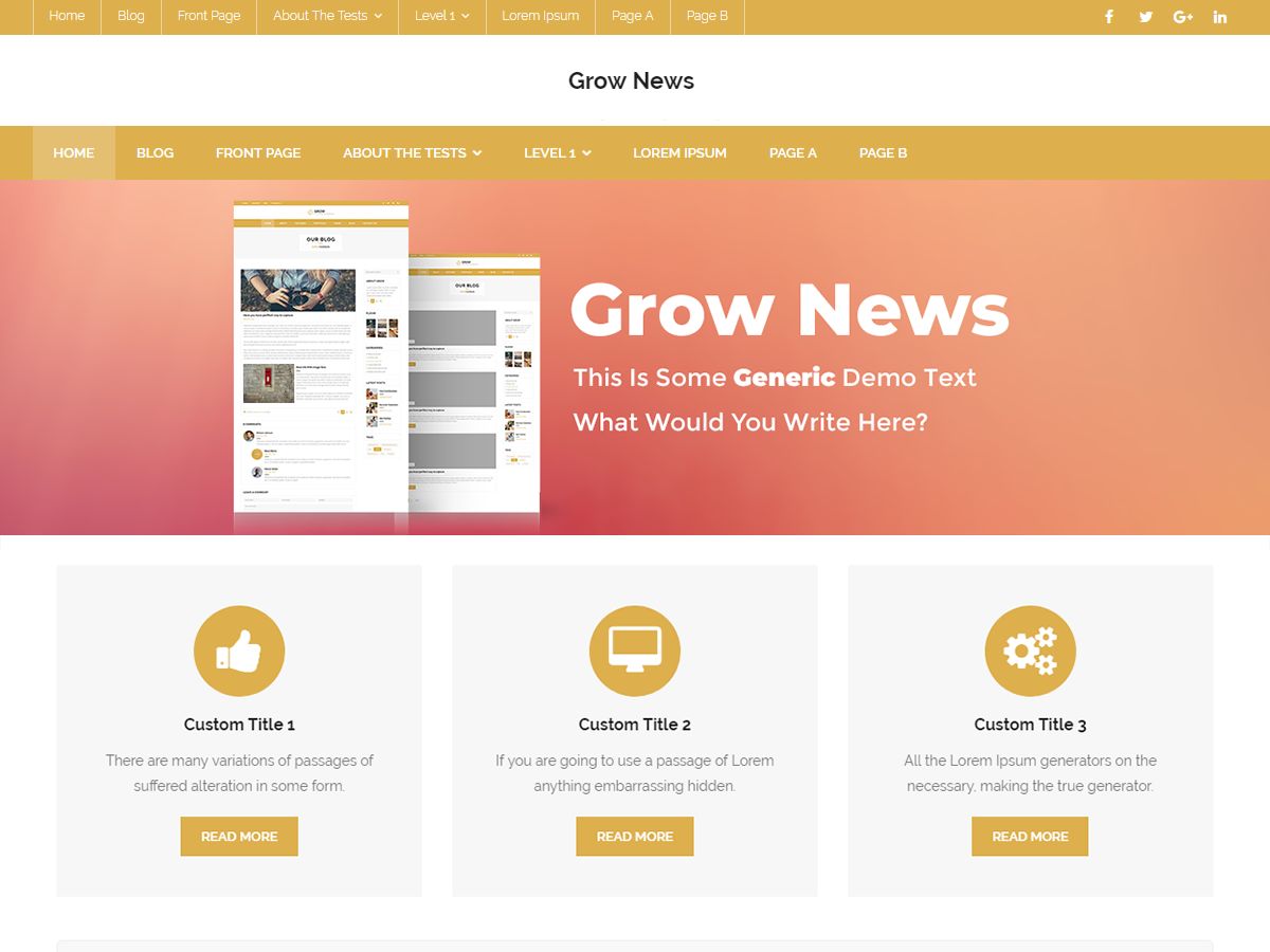 grow-news free wordpress theme