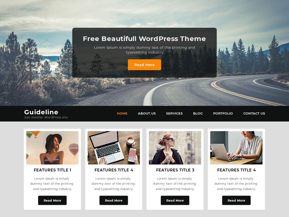 guideline free wordpress theme