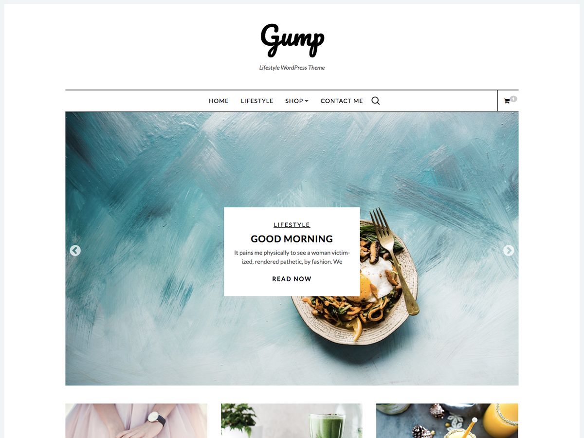 gump free wordpress theme