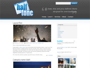 halftone free wordpress theme