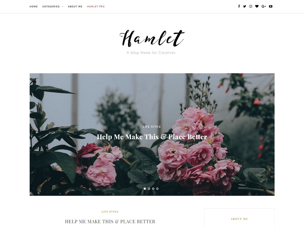 hamlet-lite free wordpress theme