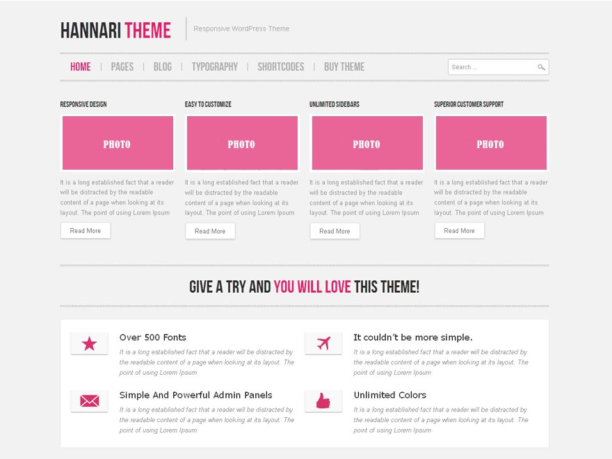 hannari-pink free wordpress theme