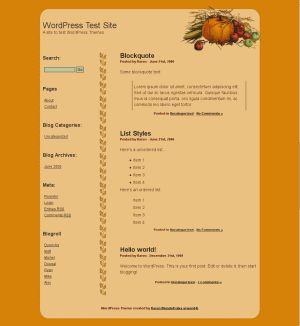 harvest free wordpress theme