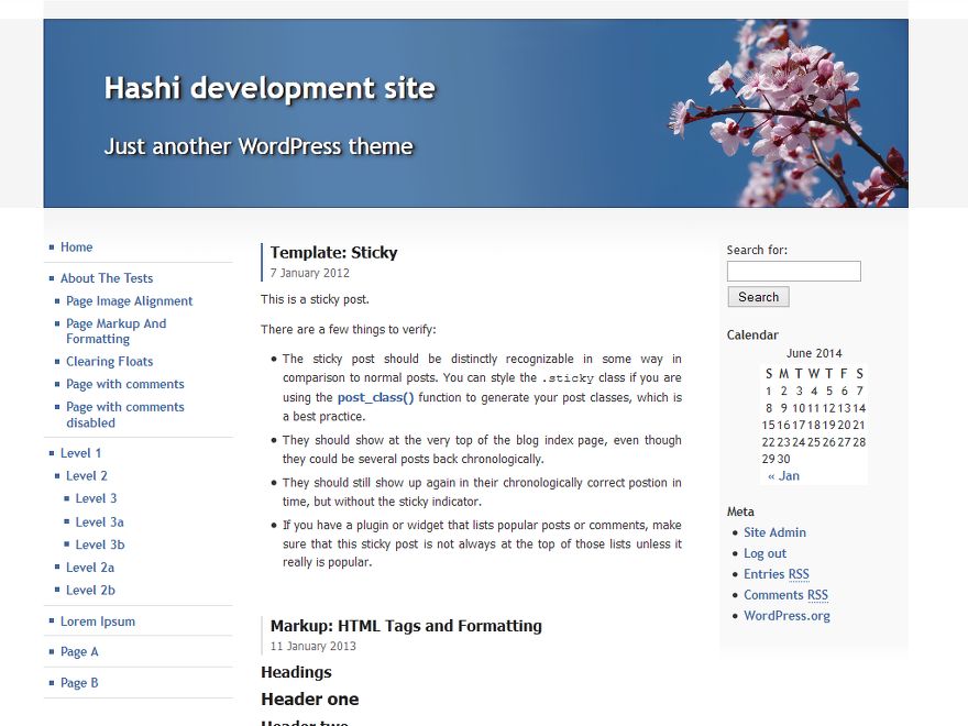 hashi free wordpress theme