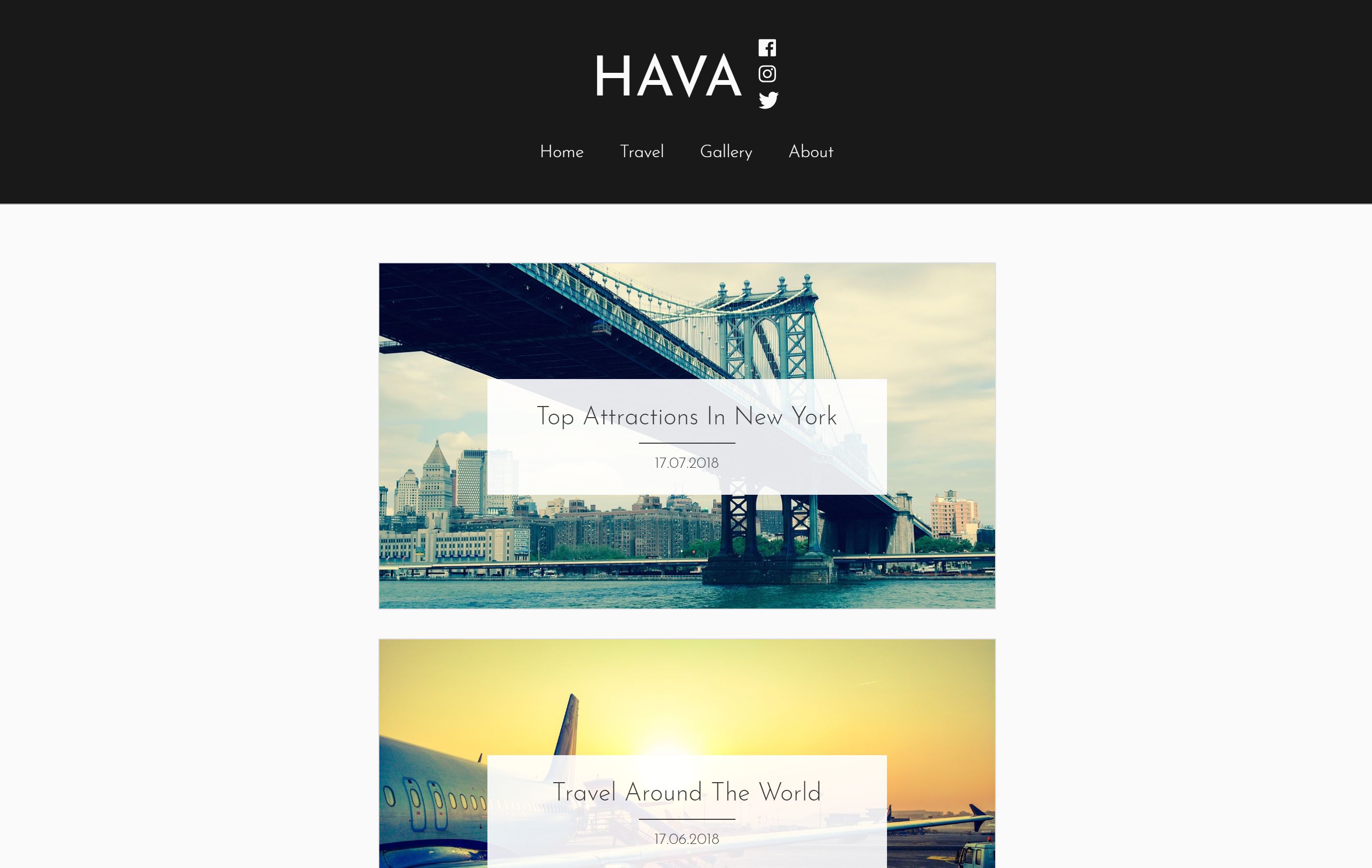 hava free wordpress theme