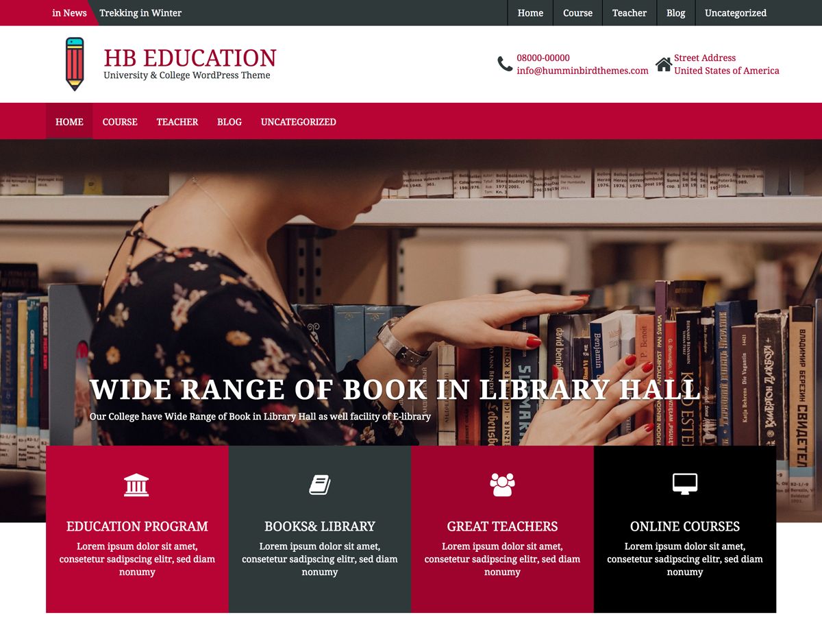 hb-education free wordpress theme