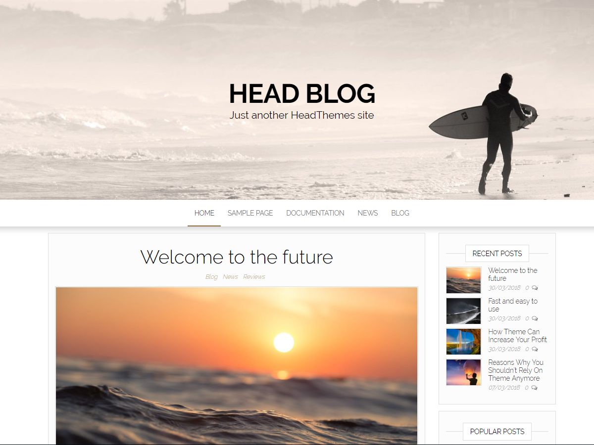 head-blog free wordpress theme
