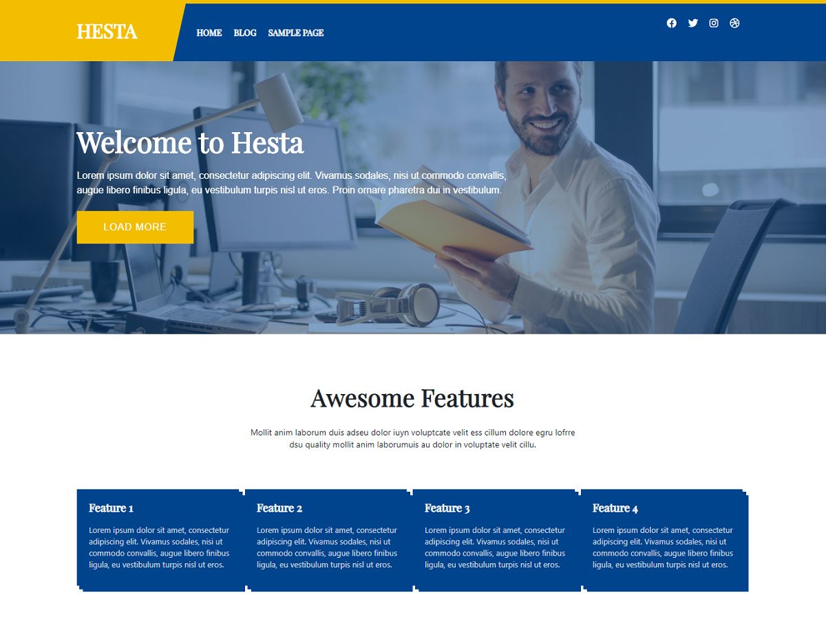 hesta free wordpress theme