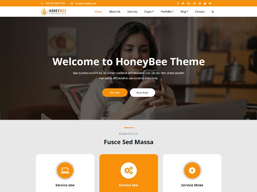 honeybee free wordpress theme