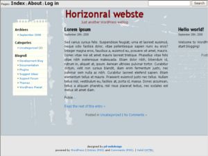 horizontal-theme free wordpress theme