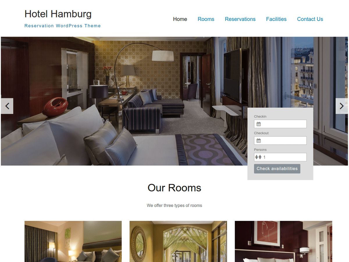 hotel-hamburg free wordpress theme