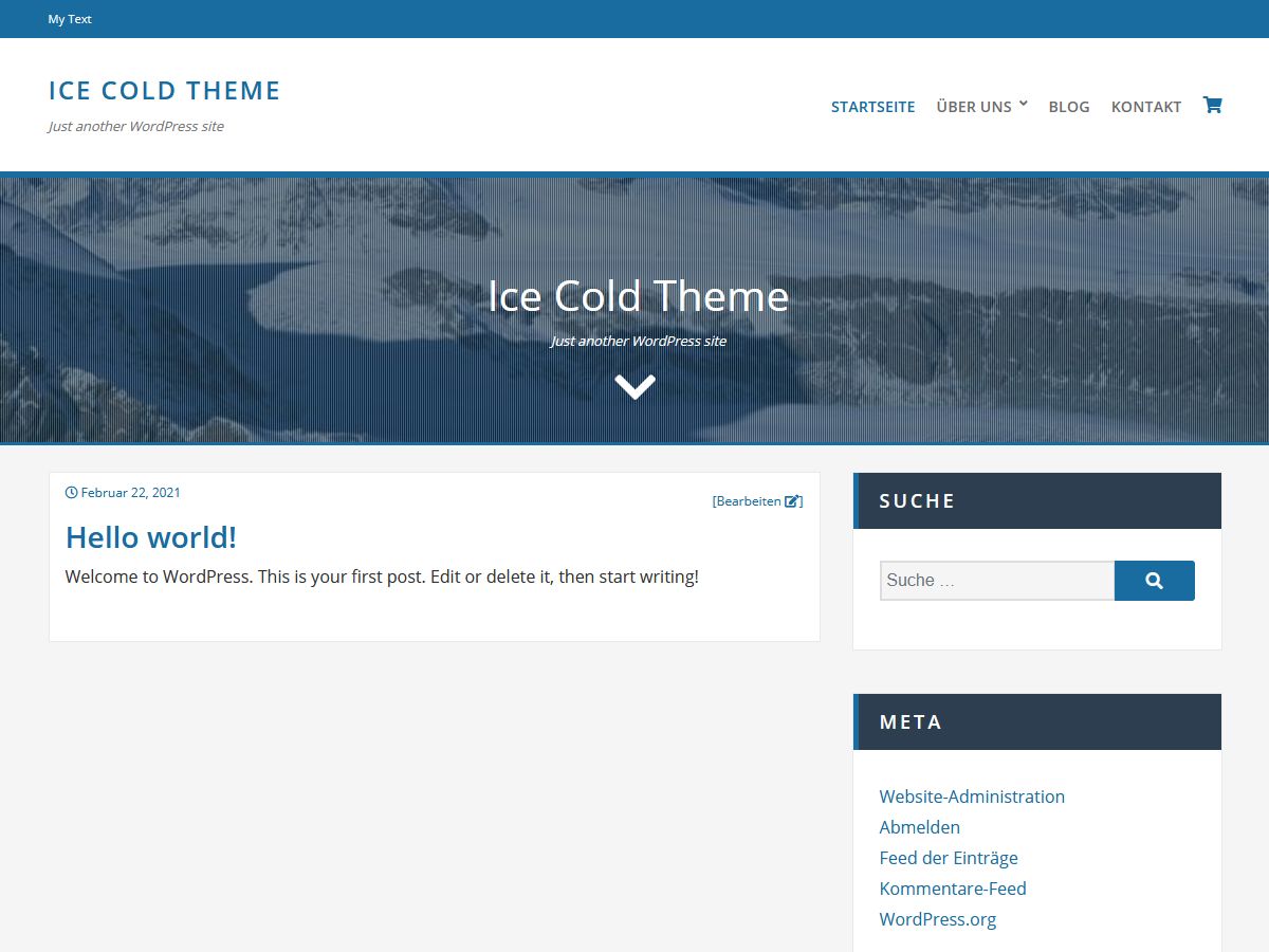 ice-cold free wordpress theme