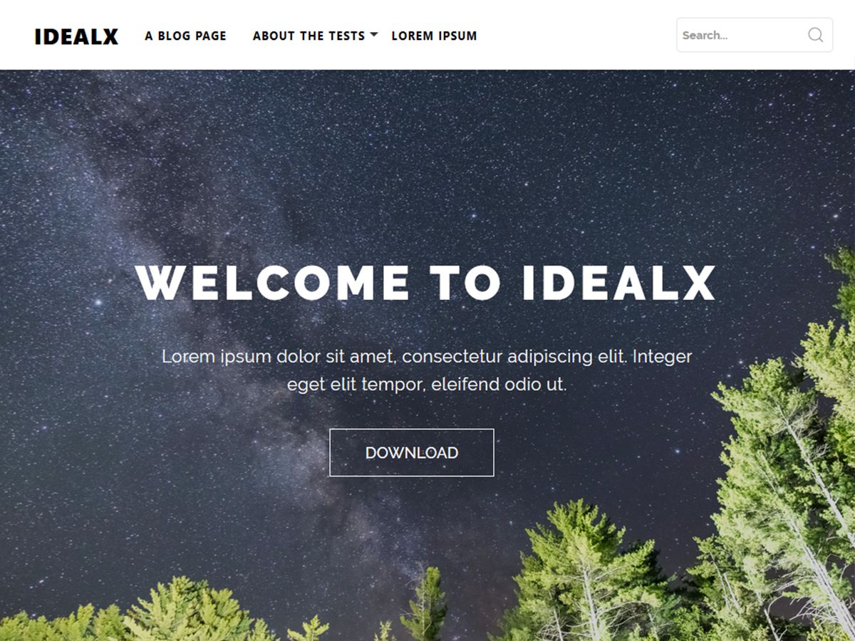 idealx free wordpress theme