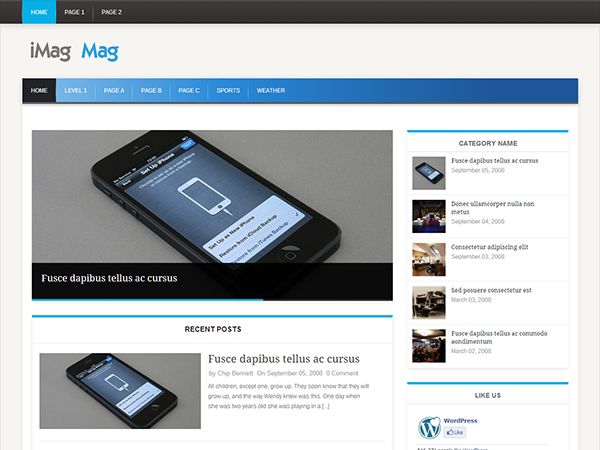 imag-mag free wordpress theme