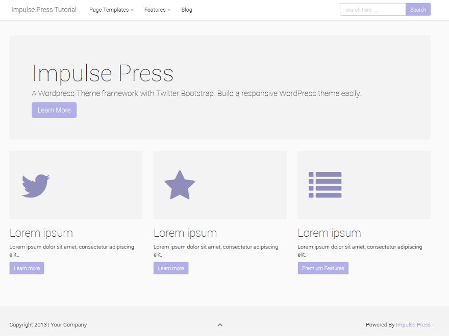 impulse-press free wordpress theme