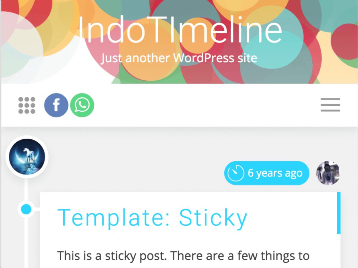 indotimeline free wordpress theme