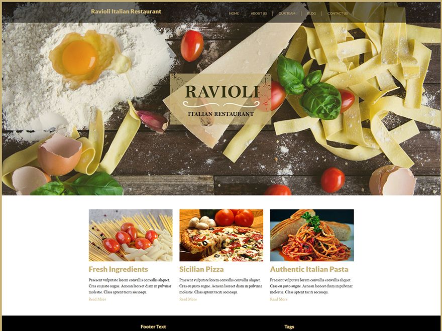 italian-restaurant free wordpress theme
