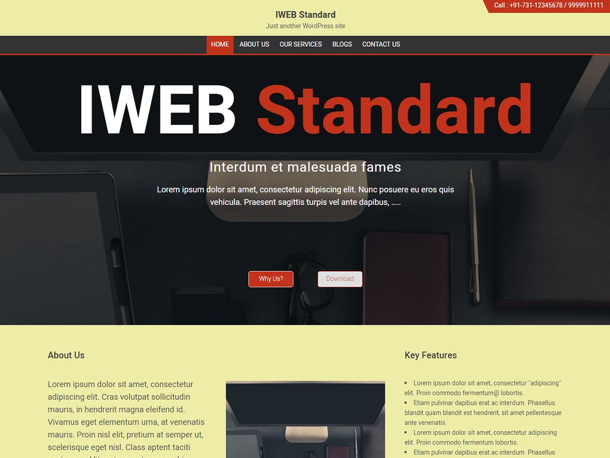 iweb-standard free wordpress theme