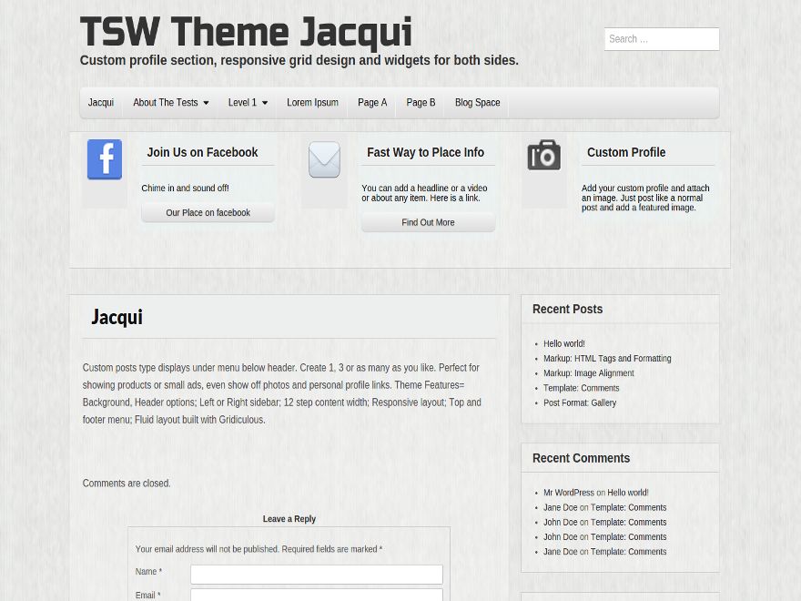 jacqui free wordpress theme