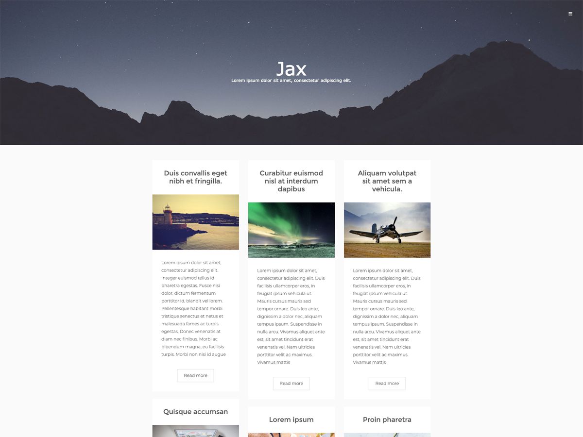 jax-lite free wordpress theme