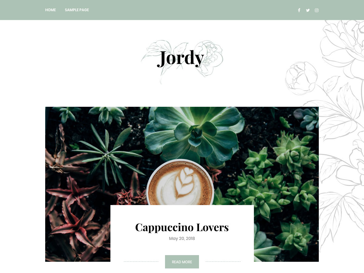 jordy free wordpress theme