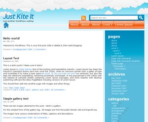 just-kite-it free wordpress theme