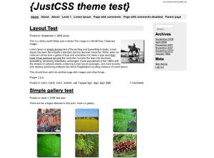 justcss free wordpress theme