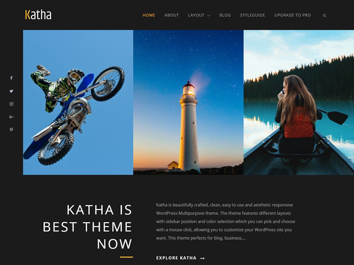 katha free wordpress theme