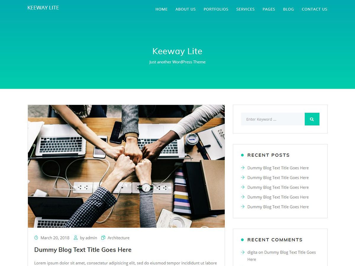 keeway-lite free wordpress theme