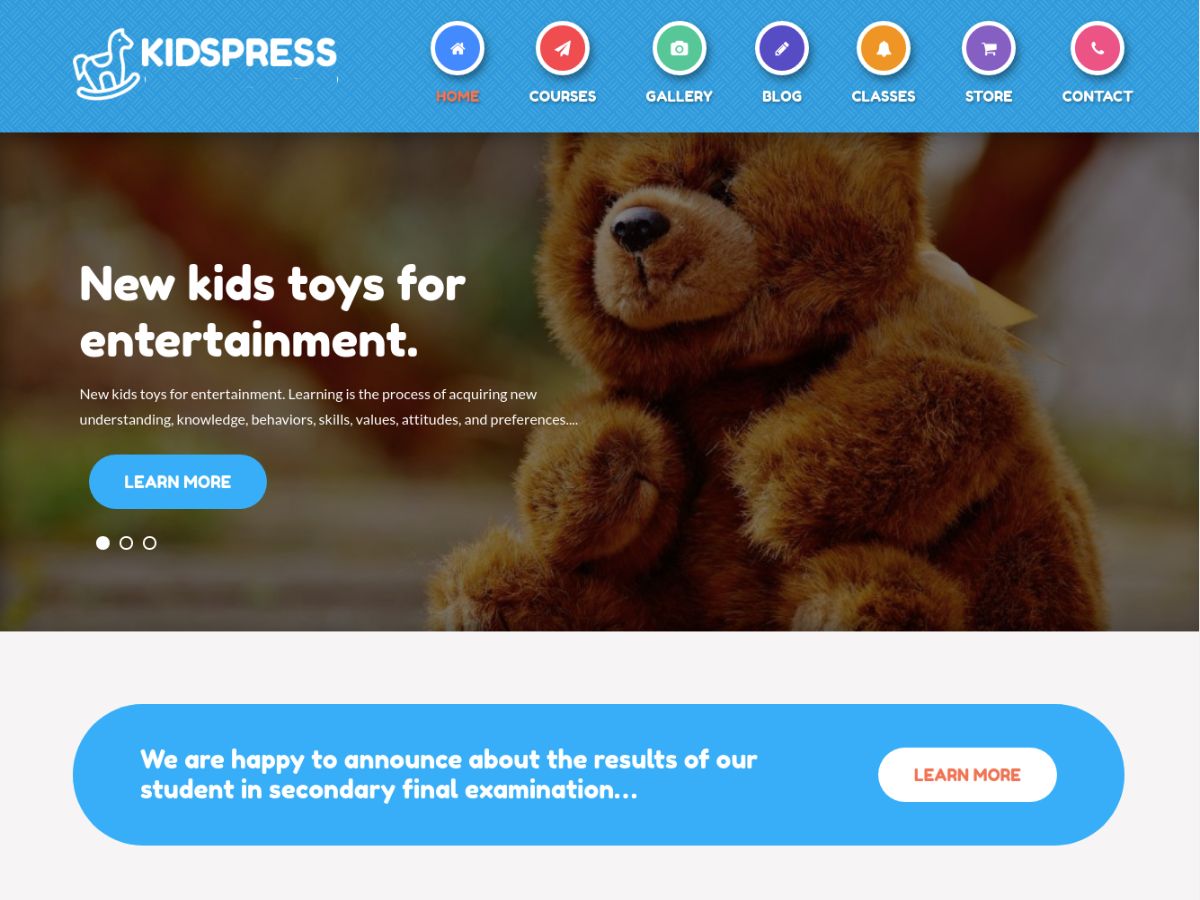 kidspress free wordpress theme
