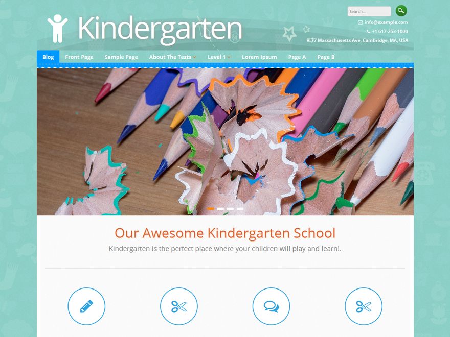 kindergarten free wordpress theme