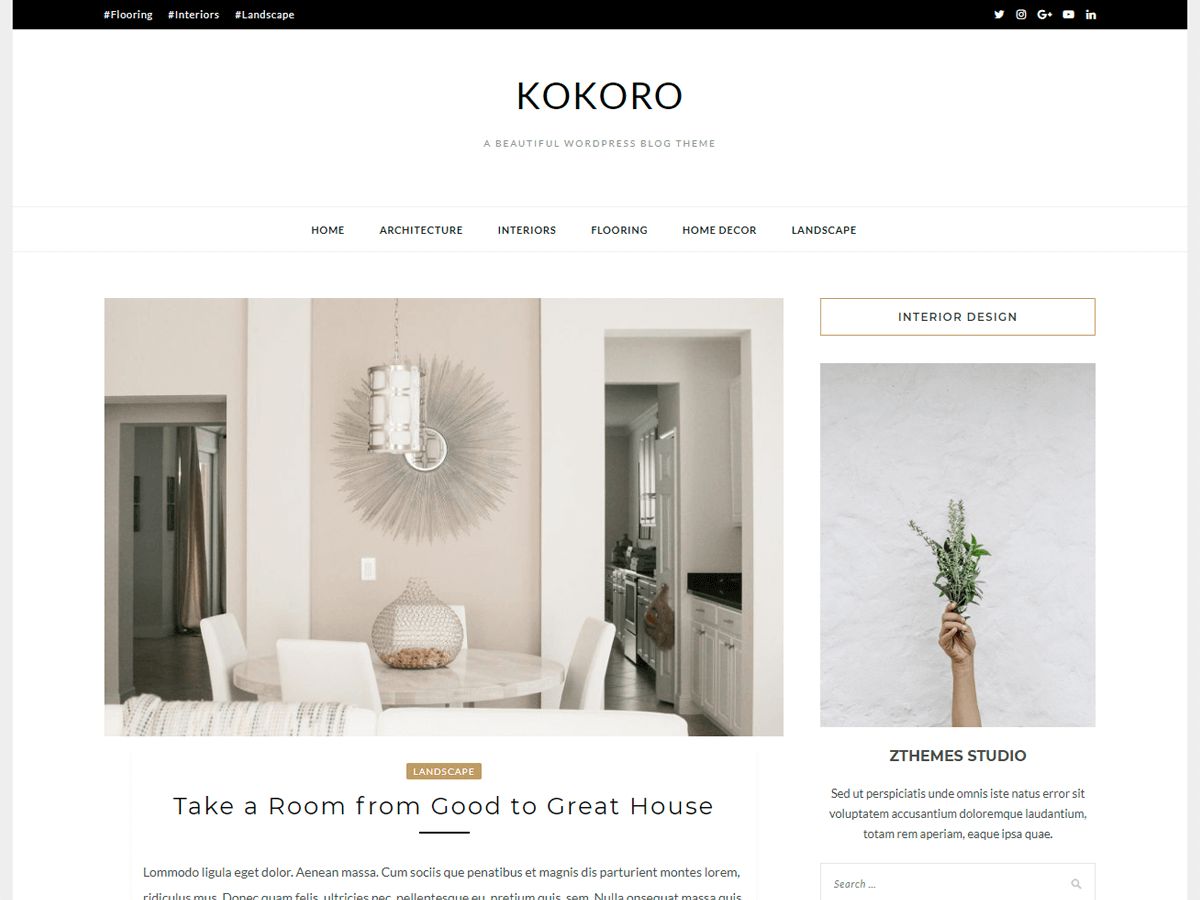 kokoro free wordpress theme