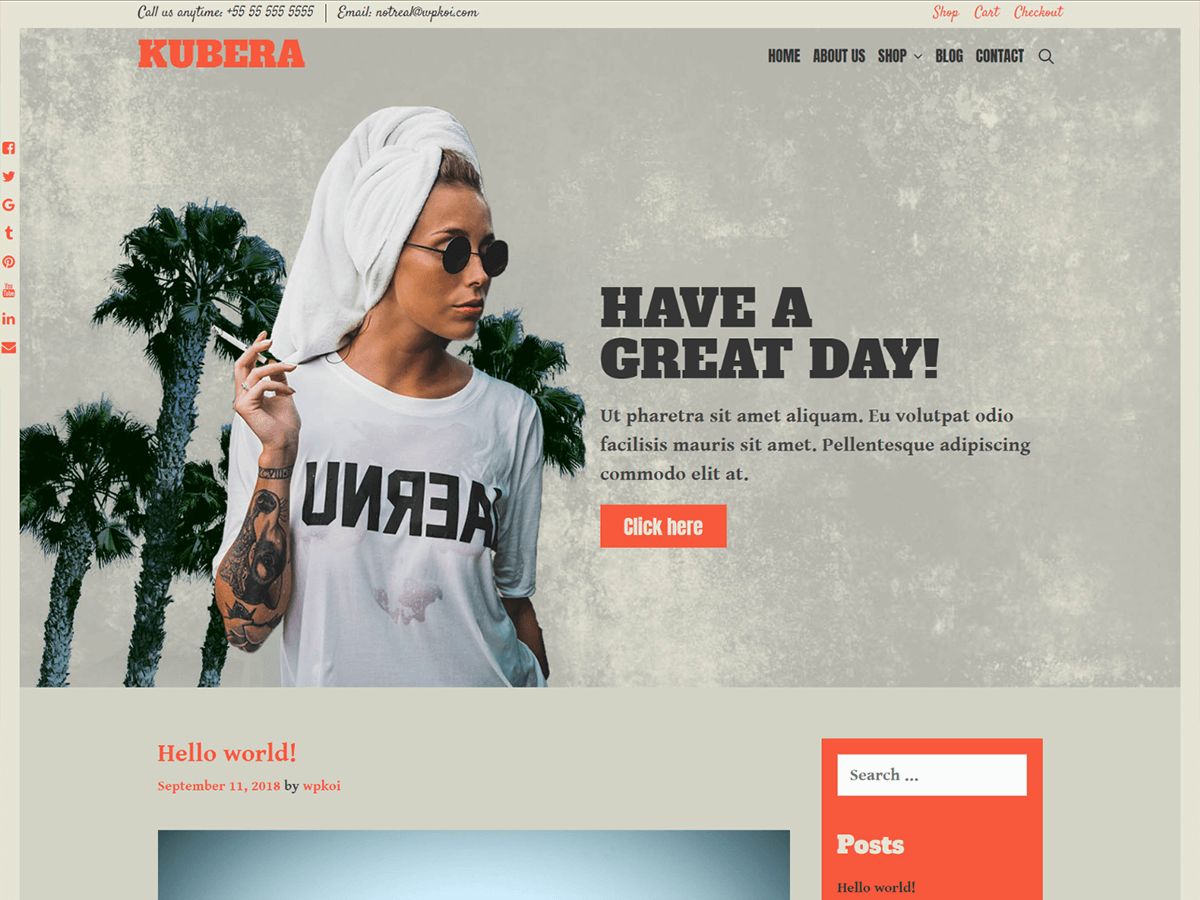 kubera free wordpress theme