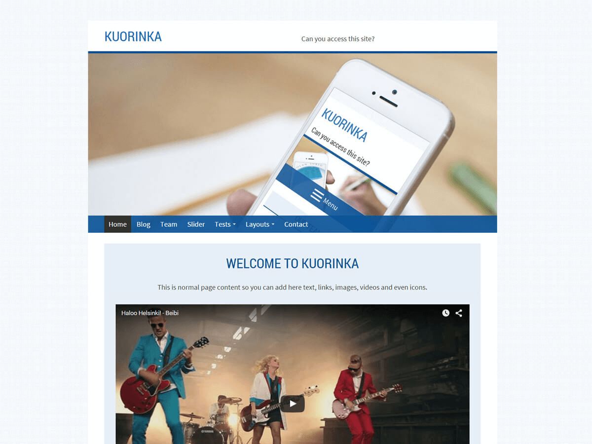 kuorinka free wordpress theme