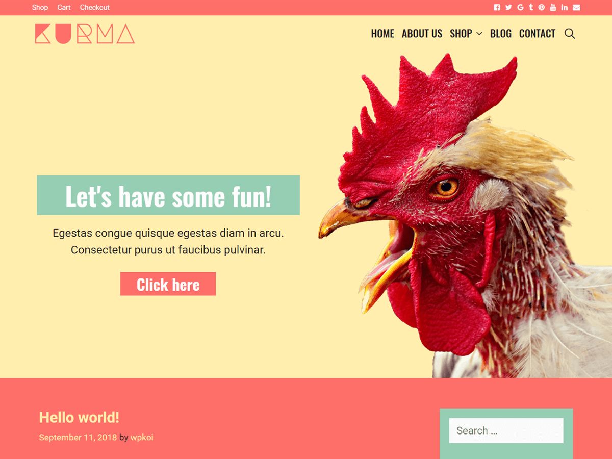 kurma free wordpress theme