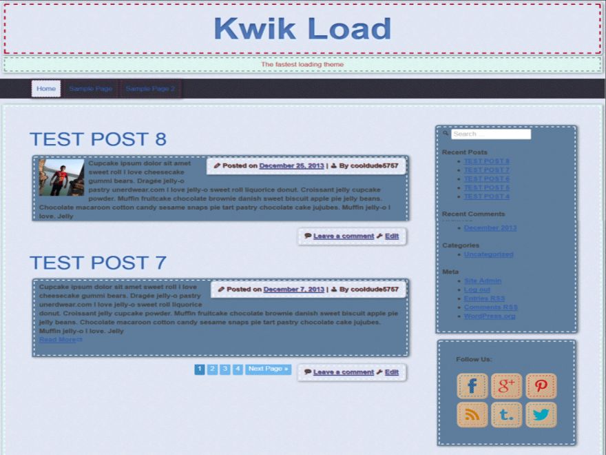 kwikload free wordpress theme