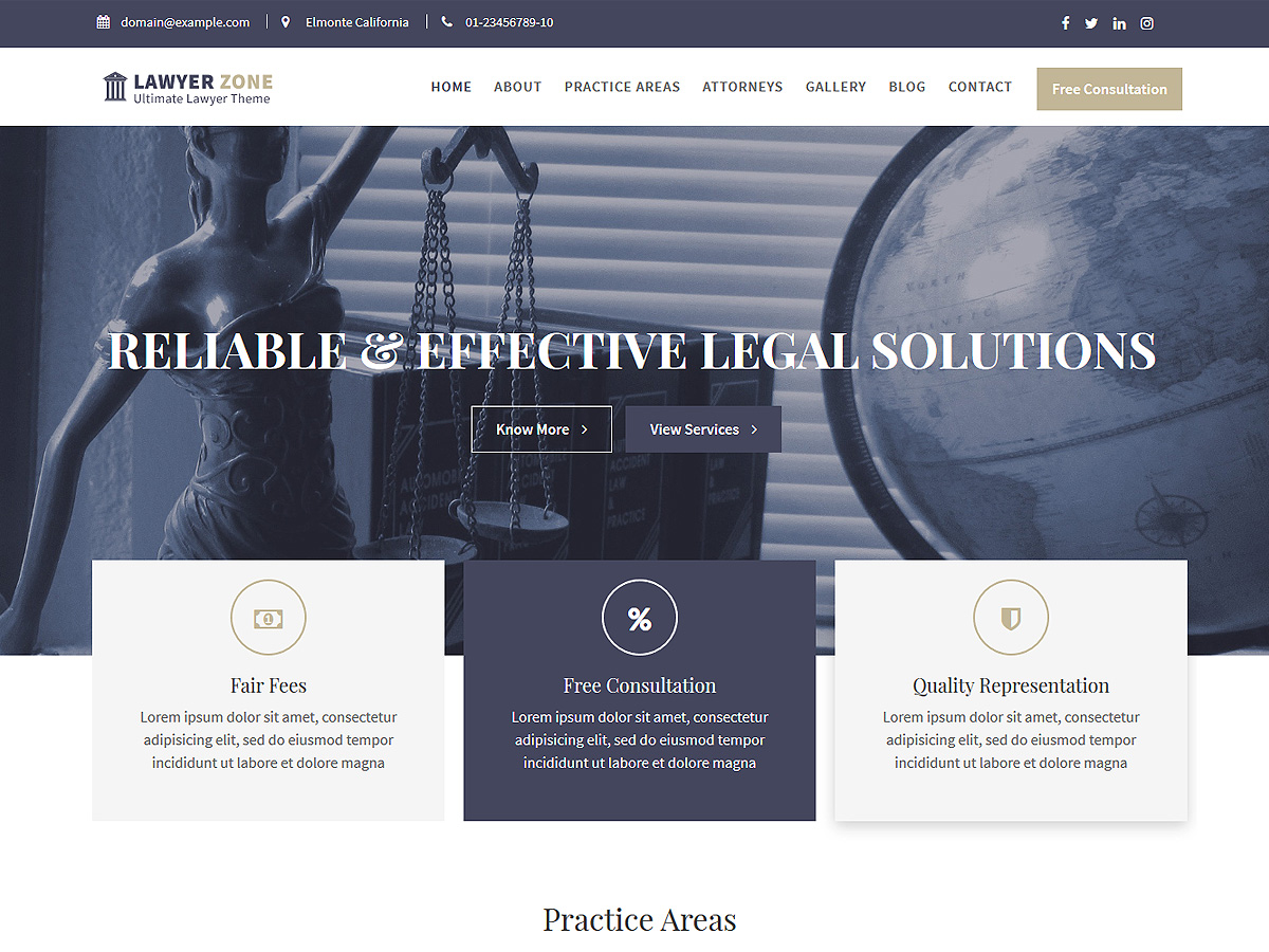 lawyer-zone free wordpress theme