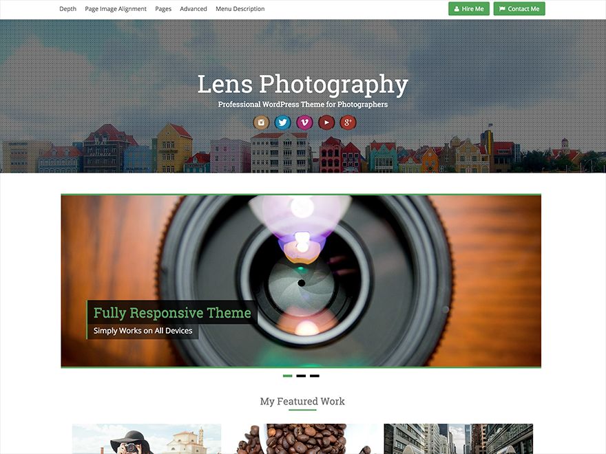 lens free wordpress theme