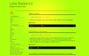 lime-radiance free wordpress theme