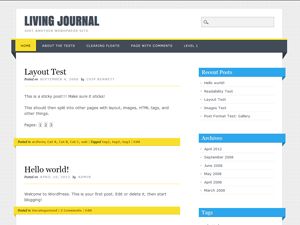 living-journal free wordpress theme