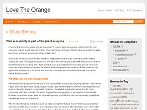 love-the-orange free wordpress theme