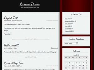 luxury free wordpress theme