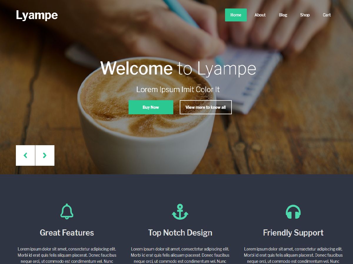 lyampe free wordpress theme