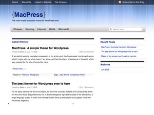 macpress free wordpress theme