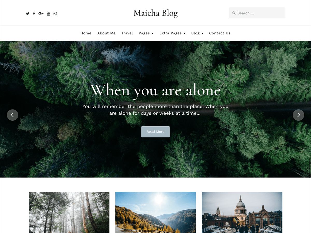 maicha-blog free wordpress theme
